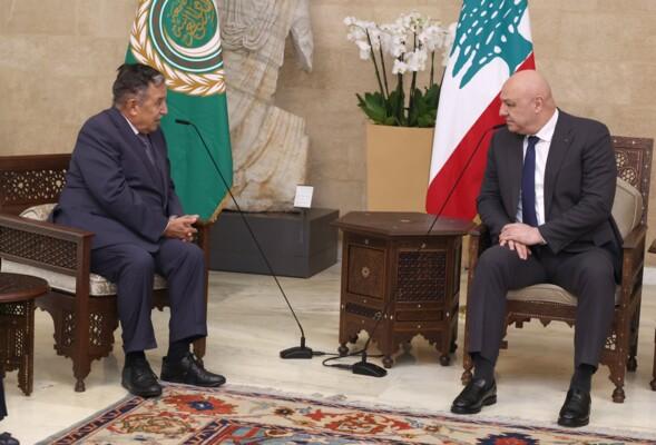 بعد لقاء عون..نبيل فهمي: لبنان من أولويات الجامعة العربية وندعم استعادة أراضيه كافة  