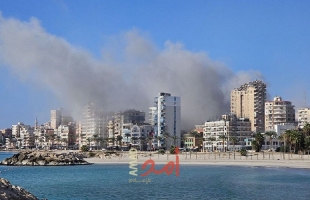 جيش العدو الاحلالي ينفذ تهديده ويشن غارات سلسلة على مدينة صور -فيديو وصور