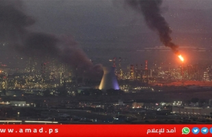 قصف صاروخي إيراني يضرب محطة بتروكيماويات وانقطاع الكهرباء في حيفا - فيديو