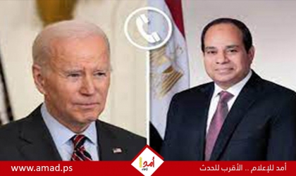 السيسي وبايدن يبحثان جهود التوصل لتهدئة في غزة