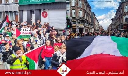 آلاف المتظاهرين يخرجون إلى شوارع العواصم الأوروبية دعمًا للشعب الفلسطينى- صور