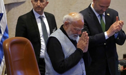 كتلة الجبهة والعربية للتغيير تقاطع مراسم استقبال مودي في الكنيست بسبب مواقفه الفاشية